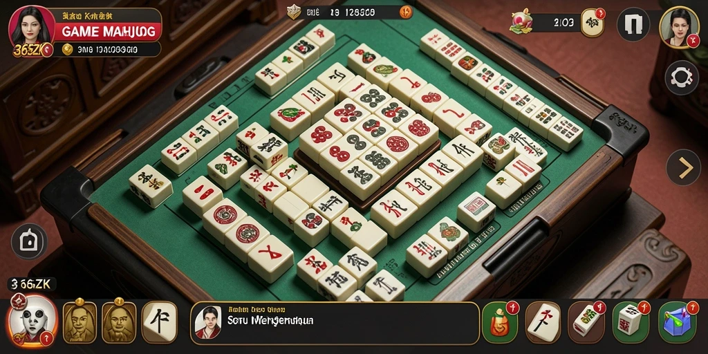 Tampilan game Mahjong yang seru dan menarik di 365ZK.