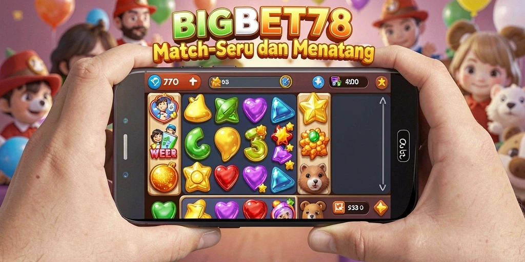 Tampilan gameplay seru dari BIGBET78 dalam genre Match-3.