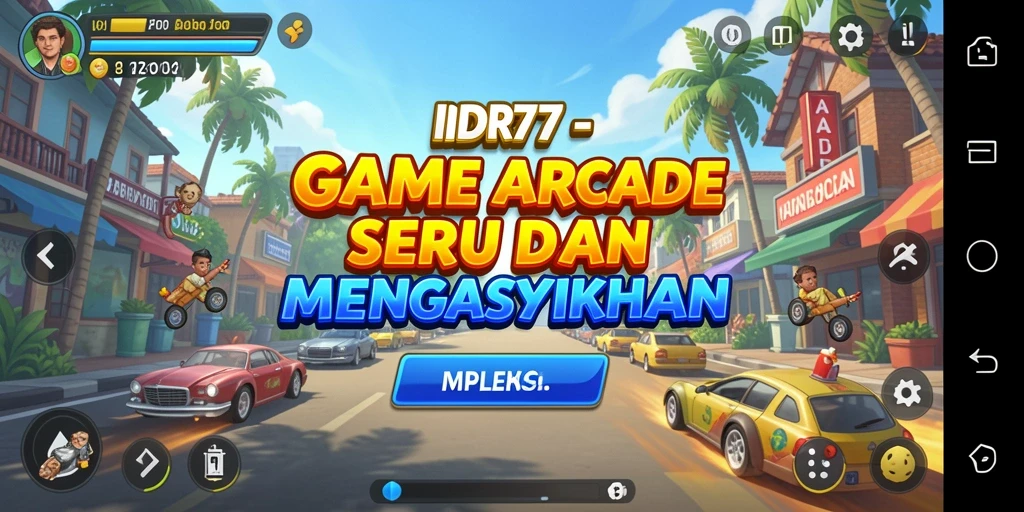 Tampilan gameplay menegangkan dari IDR77 dengan berbagai tantangan menarik.