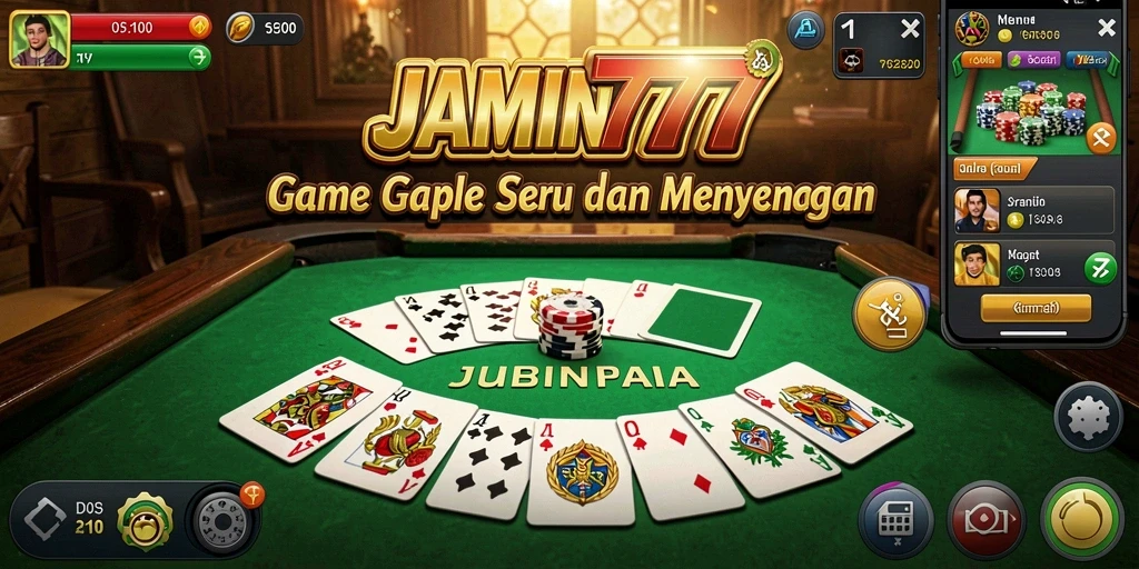 Gameplay seru dan interaktif di JAMIN777 saat bermain Gaple.