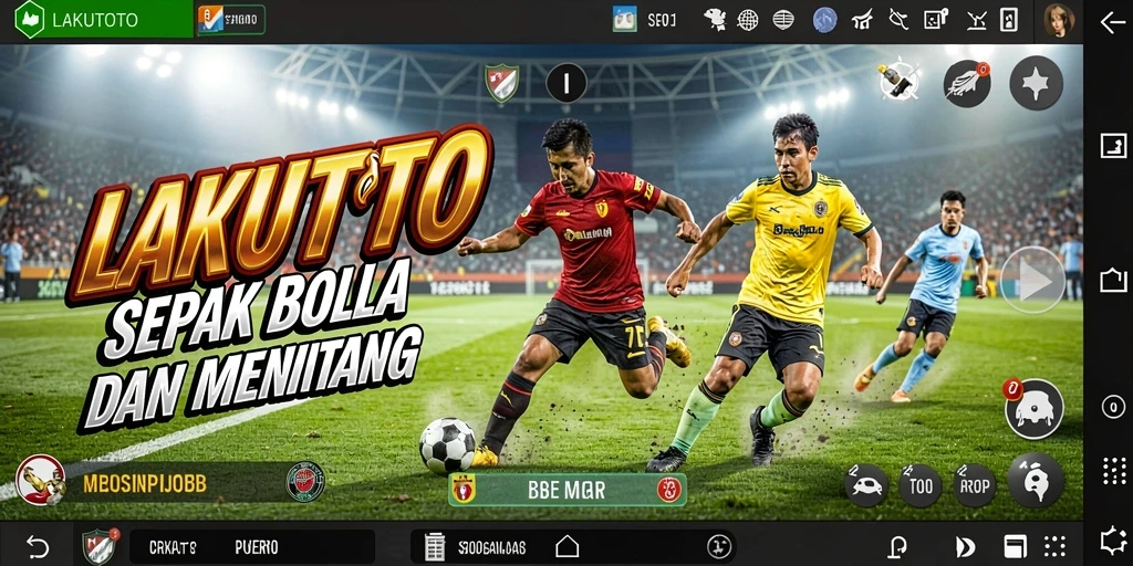 Gameplay seru di lapangan sepak bola LAKUTOTO.