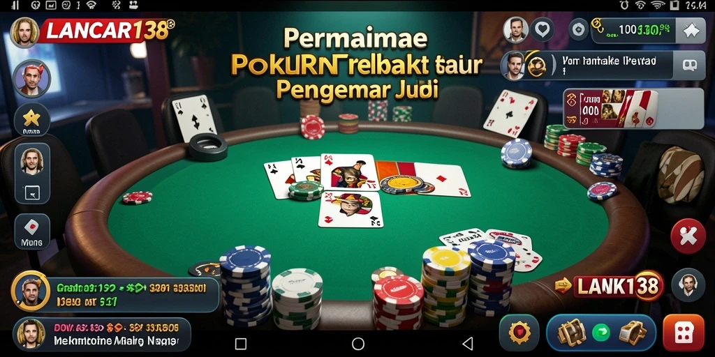 Screenshot gameplay LANCAR138 menampilkan momen seru bermain Poker.