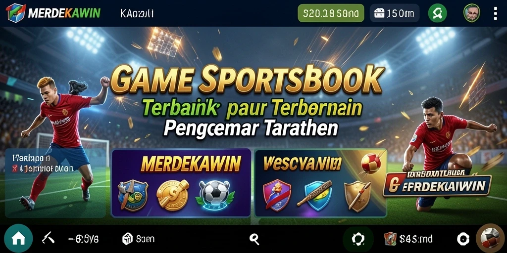 Tampilan menarik dari gameplay Sportsbook MERDEKAWIN.