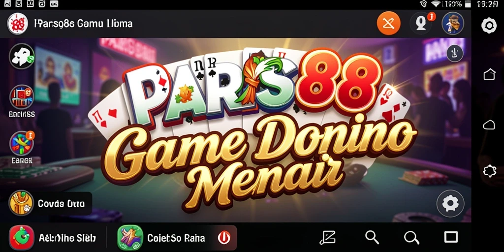 Screenshot dari gameplay domino yang menyenangkan di PARIS88.