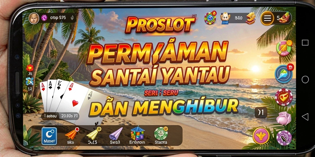 Tampilan gameplay PROSLOT yang menarik dan penuh warna.