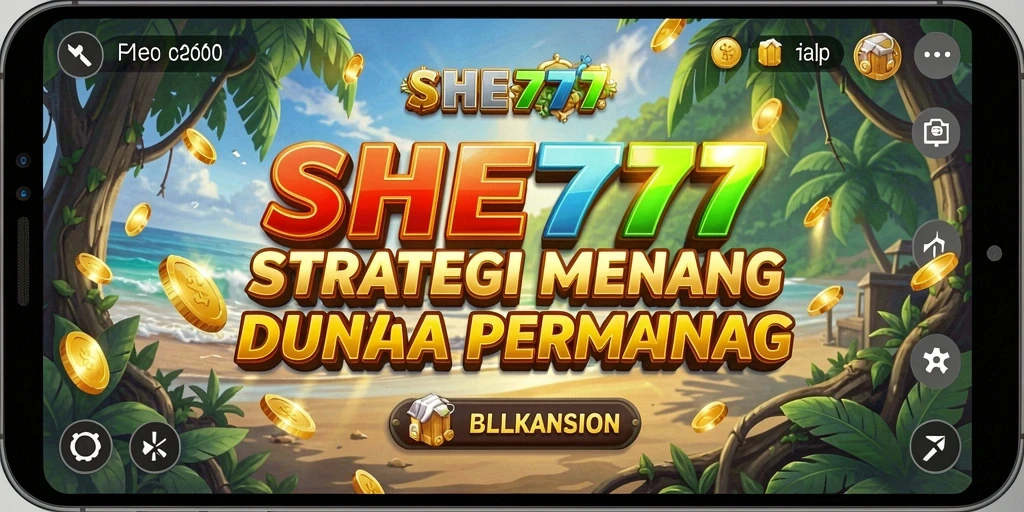 Tangkapan layar utama SHE777 menampilkan aksi strategi yang intens.